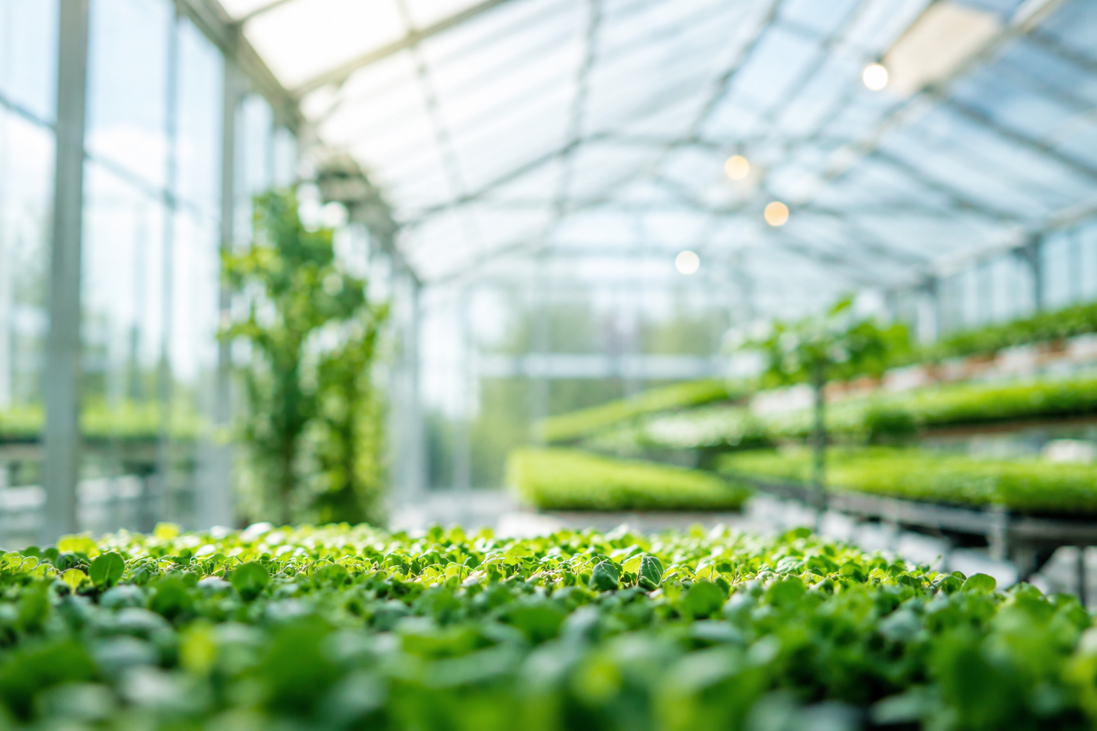 Seed production crop in the field